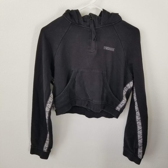 Gymshark 1/4 Zip Cropped Hoodie Size Small - Picture 1 of 9